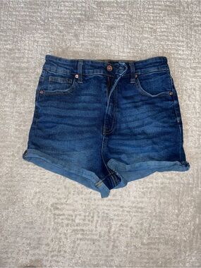 Kendall & Kylie Indigo Denim High Rise Shorts